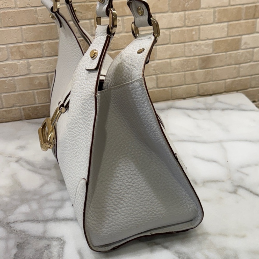 Gucci Junco White Calfskin Leather Vintage Shoulder Bag Authentic - Picture 14 of 16
